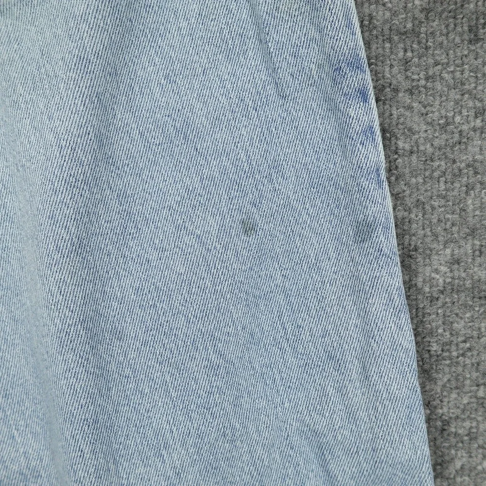 Vintage Levis 560 Jeans Mens 36x26 Light Wash Blue Relaxed Tapered Raw Hem
